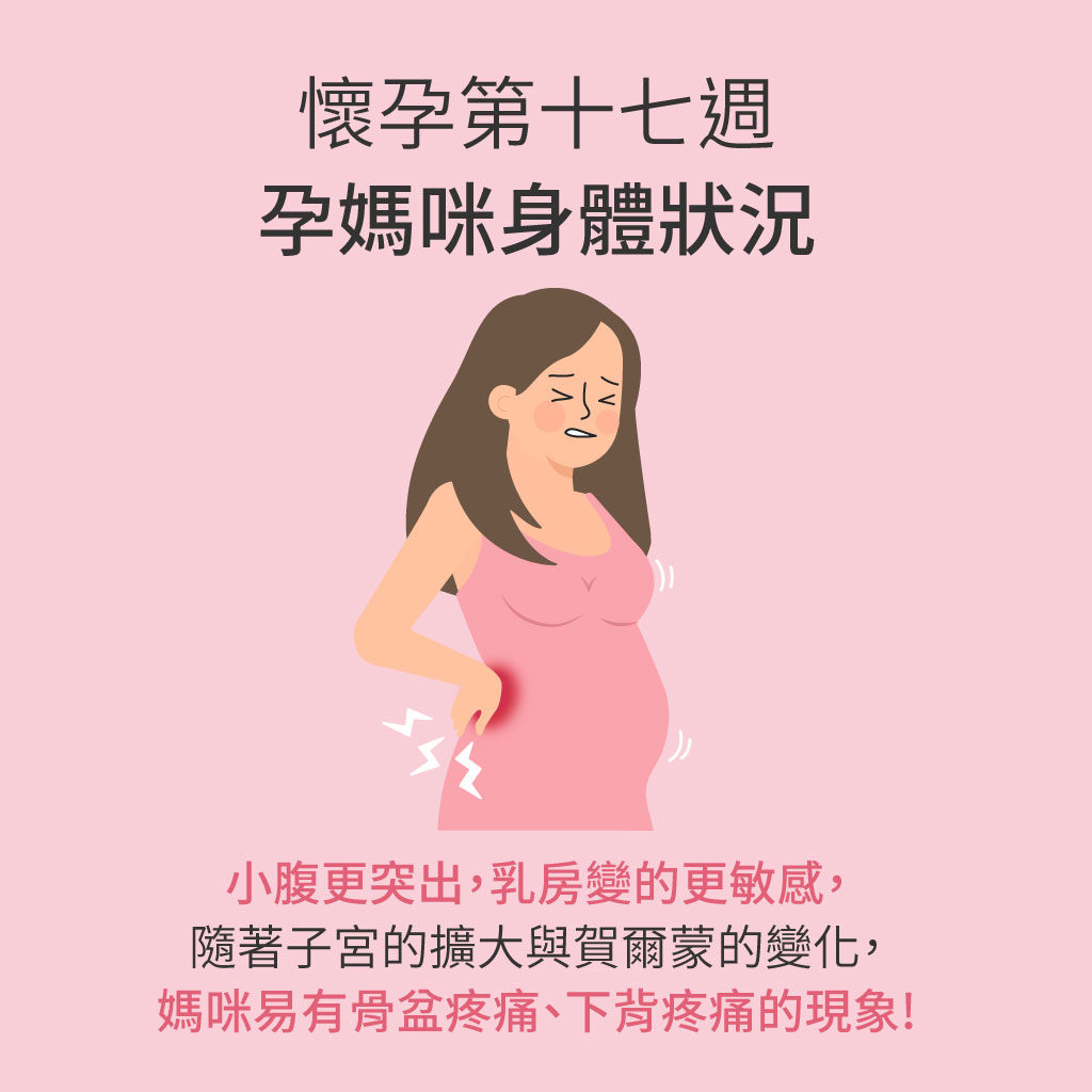 懷孕第17週媽媽身體狀況
