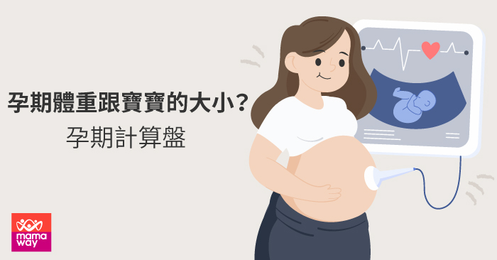 孕期體重 胎兒體重大補帖 孕期計算盤簡單不麻煩 Mamaway