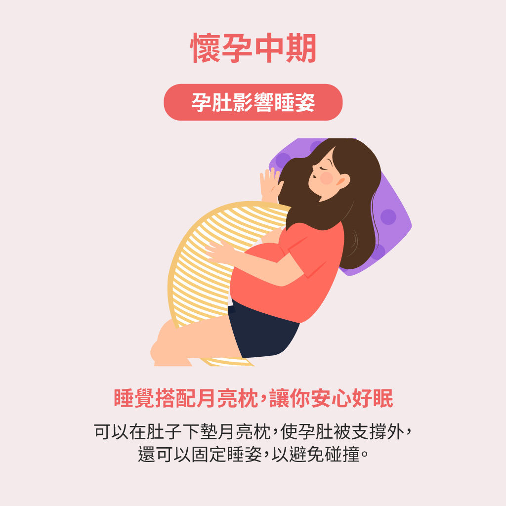 懷孕中期孕肚影響睡姿怎麼辦?