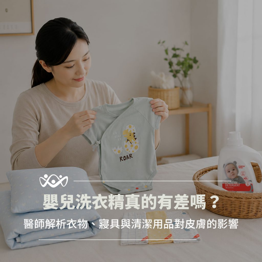 嬰兒洗衣精真的有差嗎，琢月診所解析衣物寢具與清潔用品對寶寶皮膚的影響