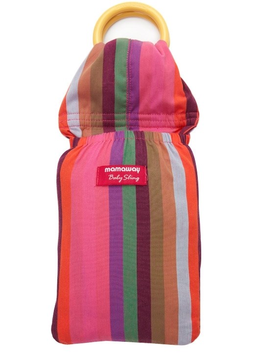 彩虹蠟筆育兒哺乳背巾