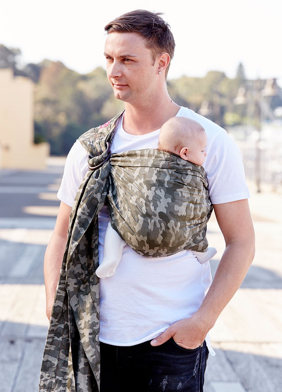 叢林迷彩育兒哺乳背巾