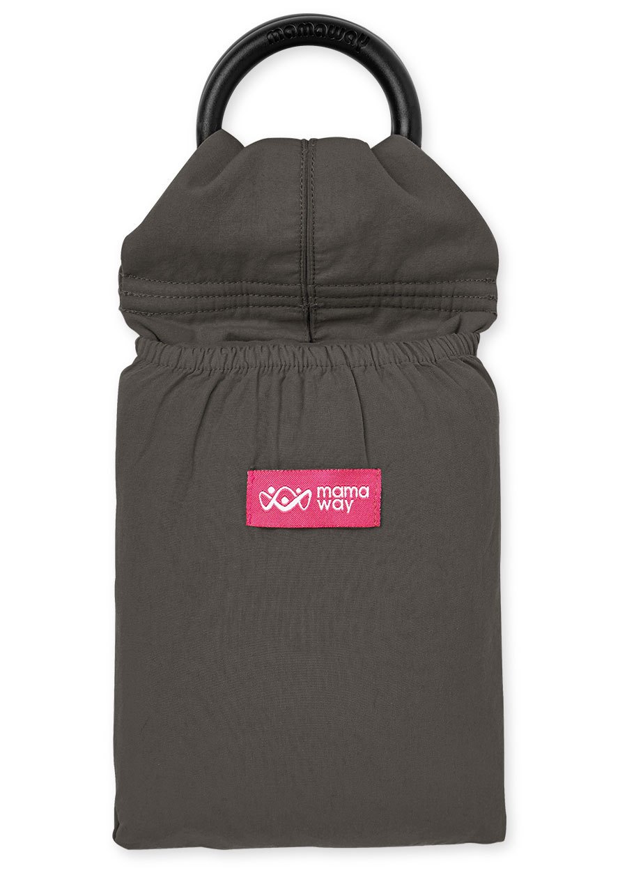 水洗色超柔軟純色育兒哺乳背巾(灰色)