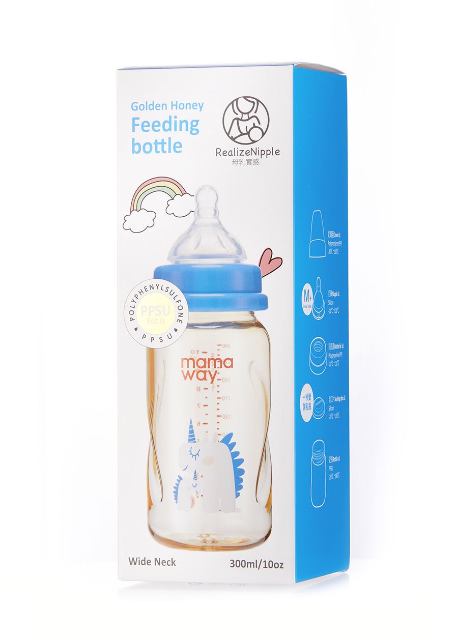 PPSU蜂蜜瓶300ml(含奶嘴M+)