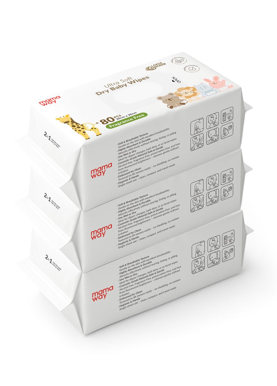 嬰兒超柔乾濕兩用巾 ( 80片×3包 )