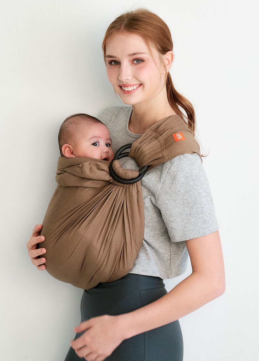 日系沁涼亞麻育兒背巾