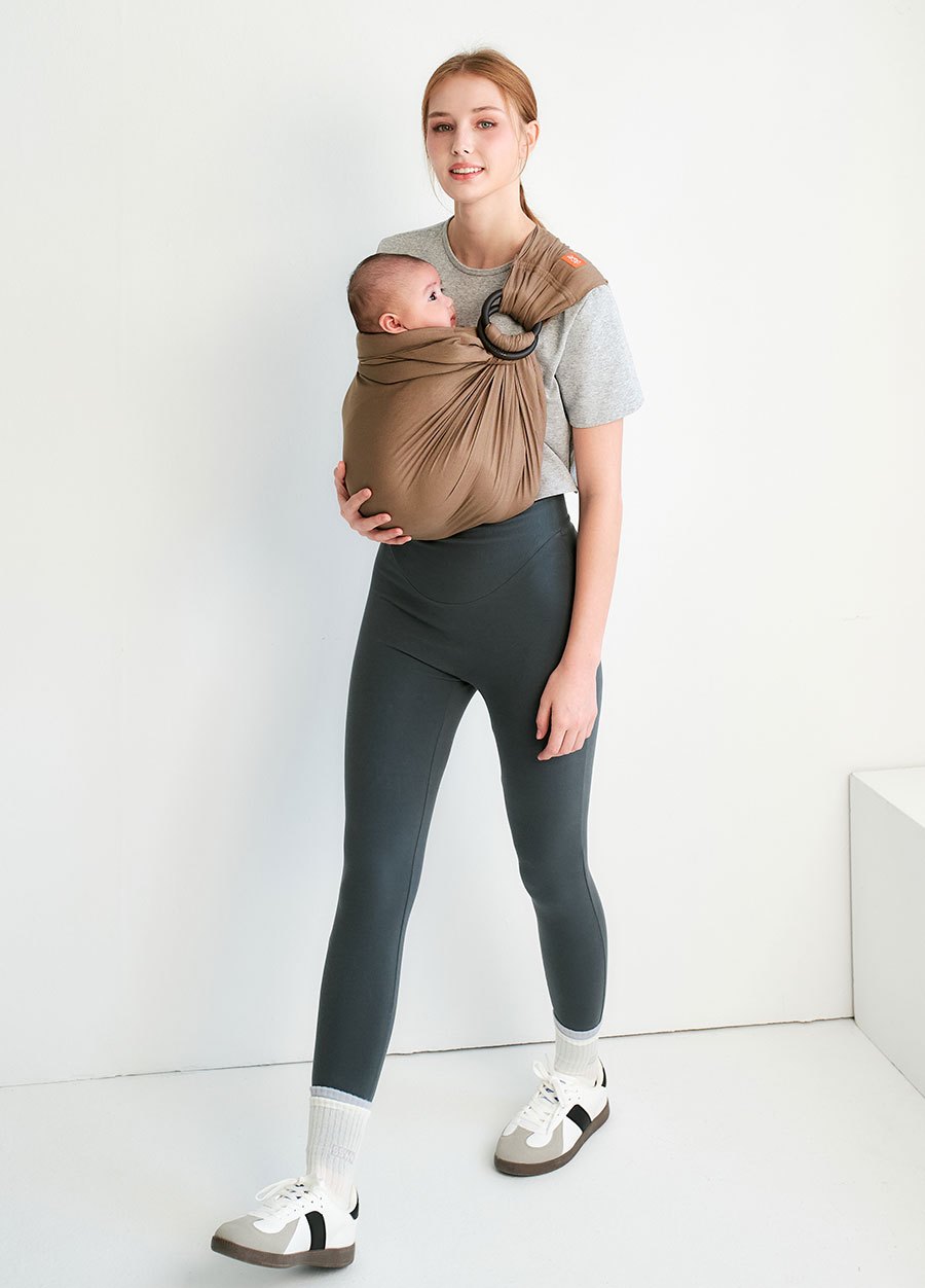 日系沁涼亞麻育兒背巾