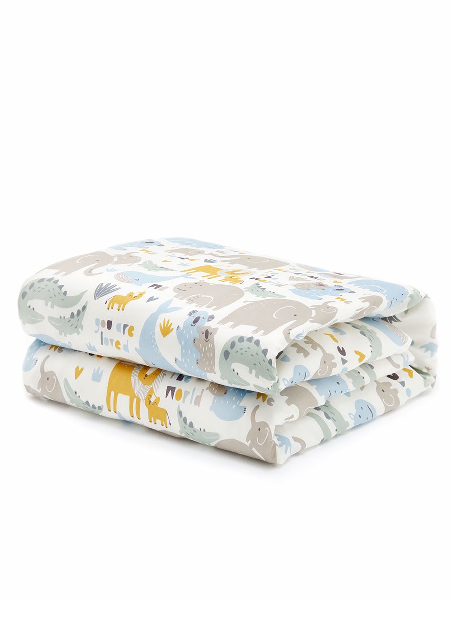 調溫抗菌安撫涼被(親子動物園)—睡袋組適用