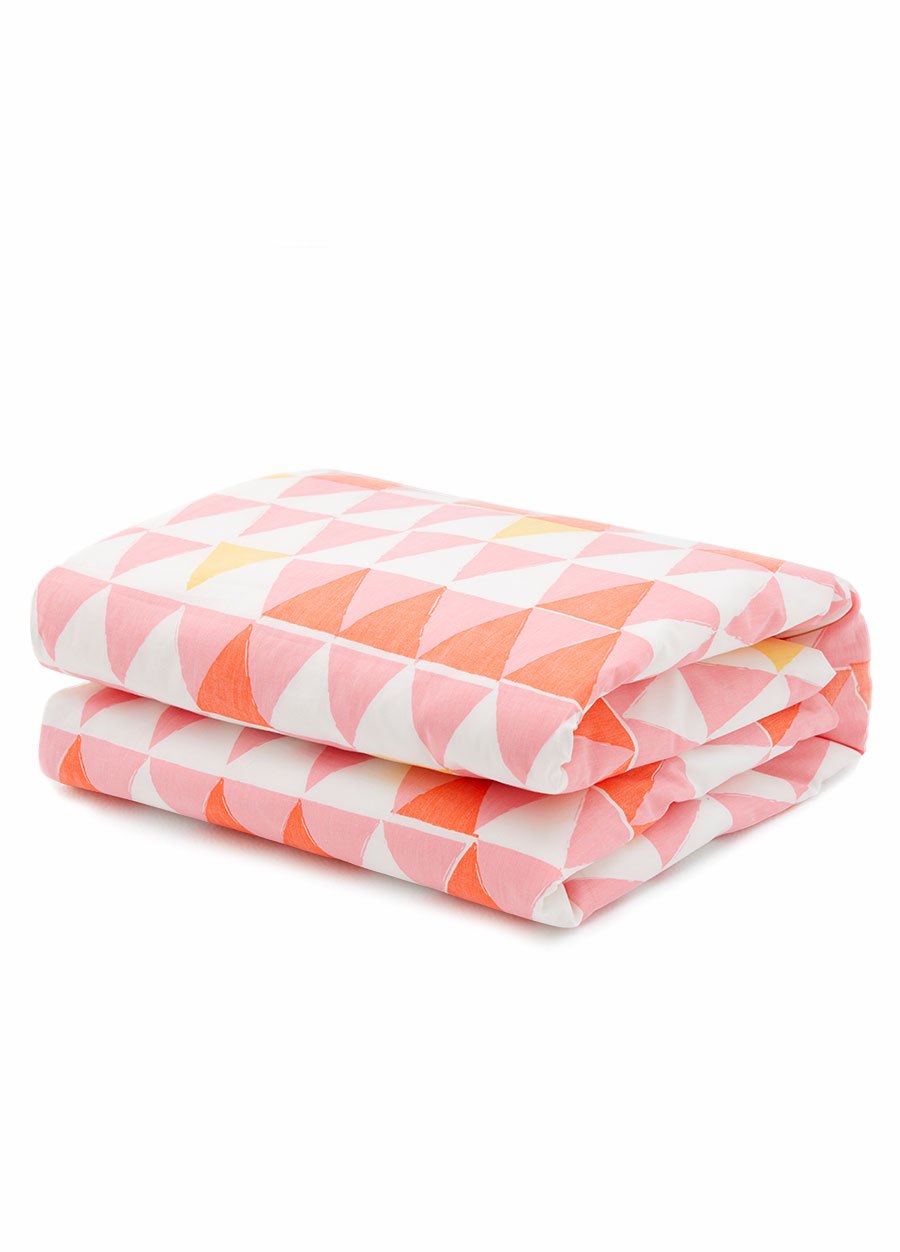 調溫抗菌安撫涼被(幾何三角)—睡袋組適用
