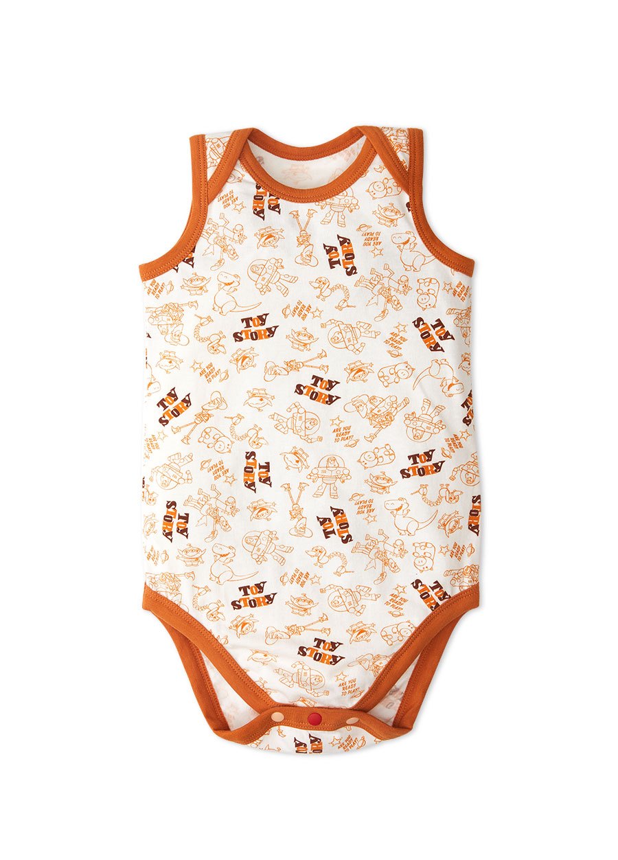 BABY Q彈棉質無袖包屁衣(2入)-玩具總動員