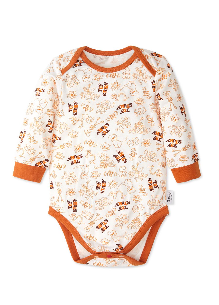 BABY Q彈棉質長袖包屁衣(2入)-玩具總動員