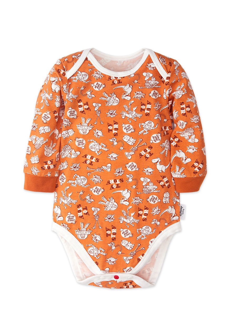 BABY Q彈棉質長袖包屁衣(2入)-玩具總動員