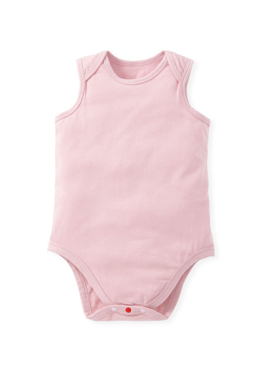 BABY Q彈棉質無袖包屁衣(2入)-幾何三角