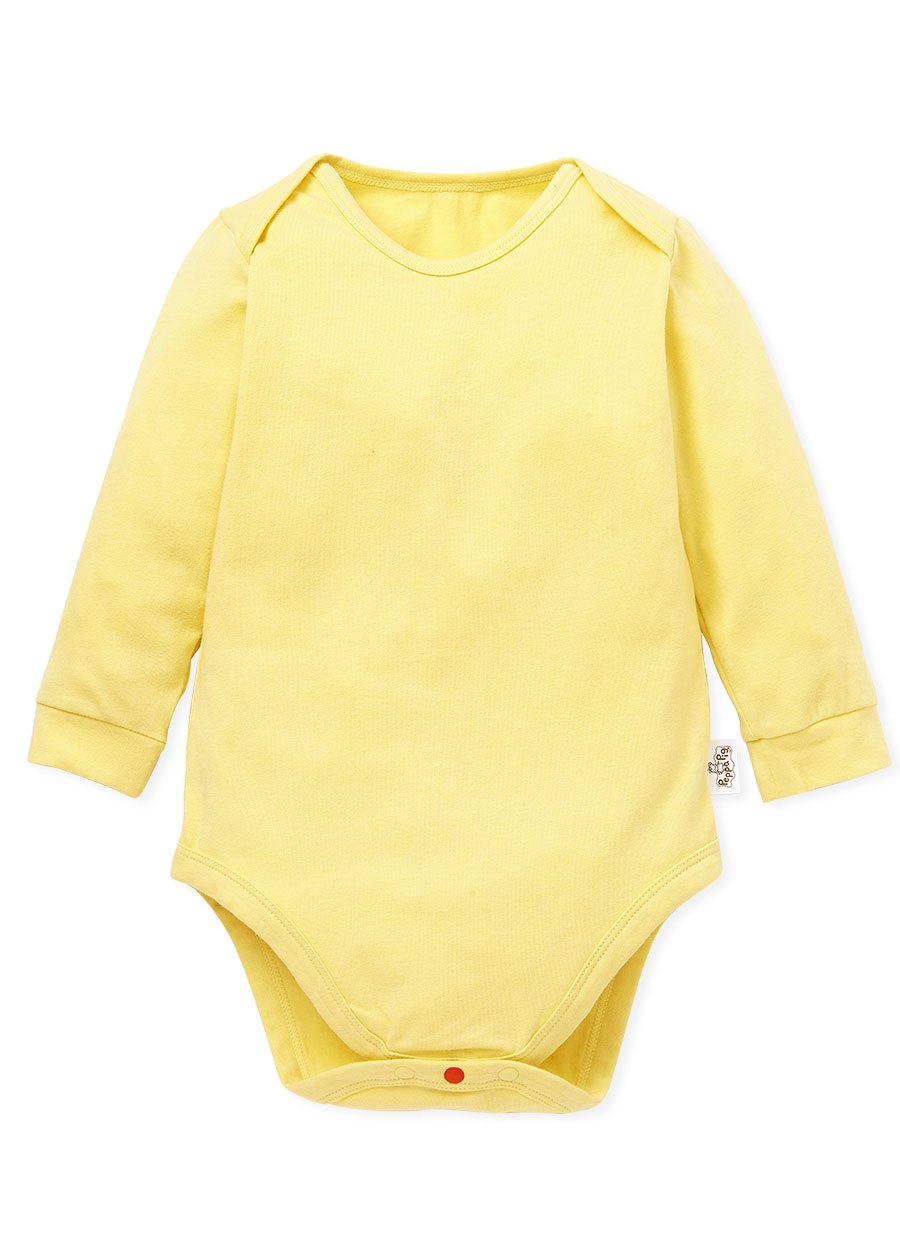 BABY Q彈棉質長袖包屁衣(2入)-線稿佩佩豬