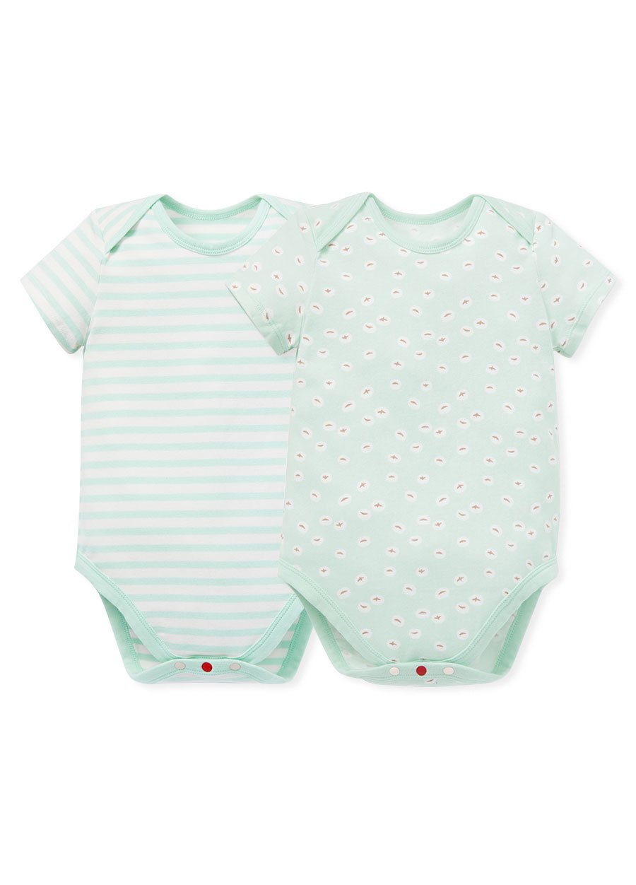 BABY Q彈棉質包屁衣(2入)-薏仁