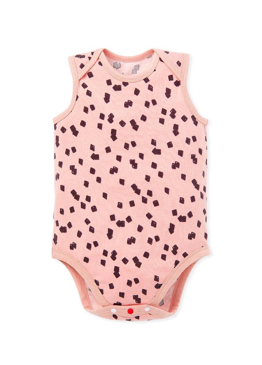 BABY Q彈棉質無袖包屁衣(2入)-仙草