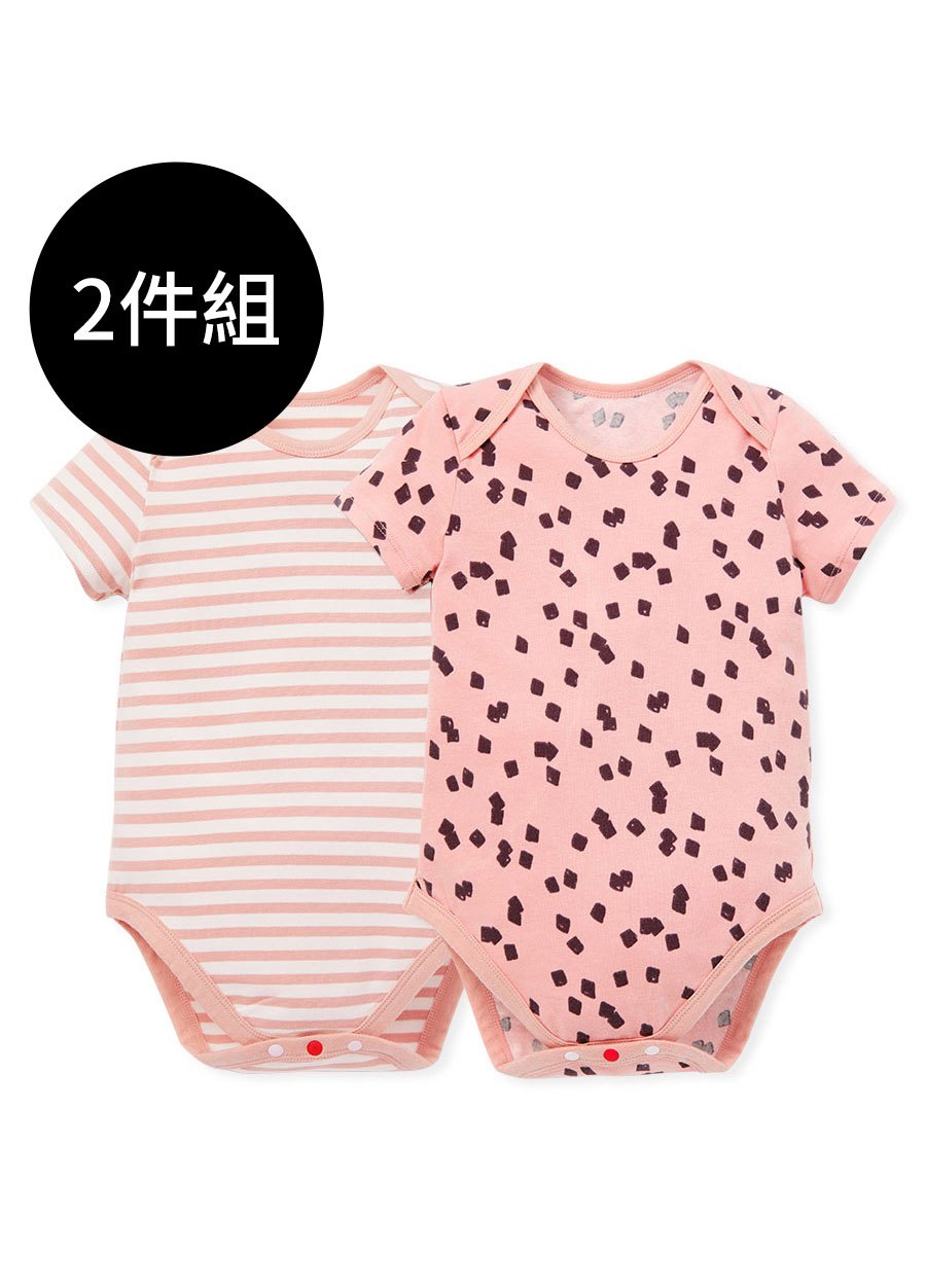 BABY Q彈棉質包屁衣(2入)-仙草