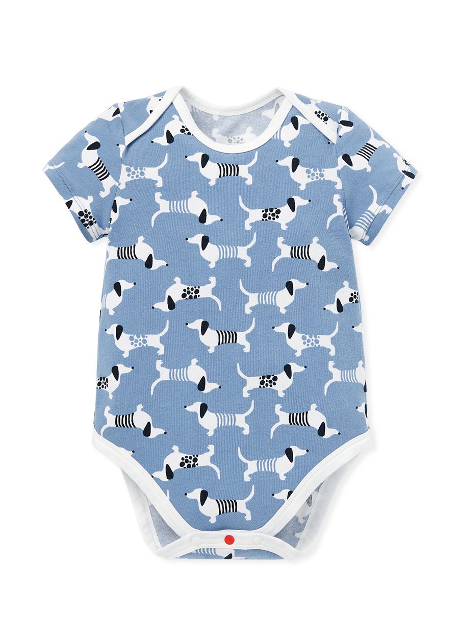 BABY Q彈棉質包屁衣(2入)-狗狗