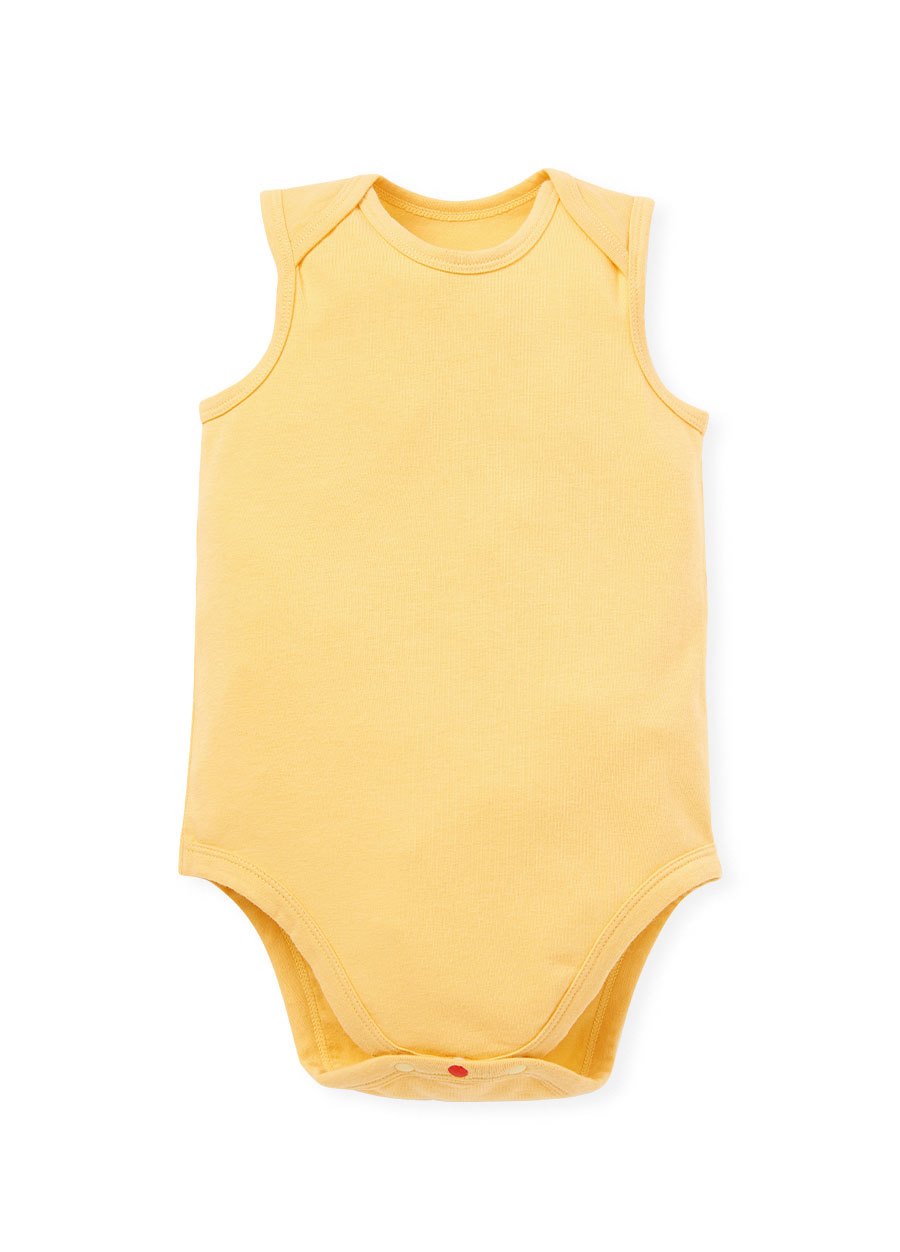 BABY Q彈棉質無袖包屁衣(2入)-親子長頸鹿