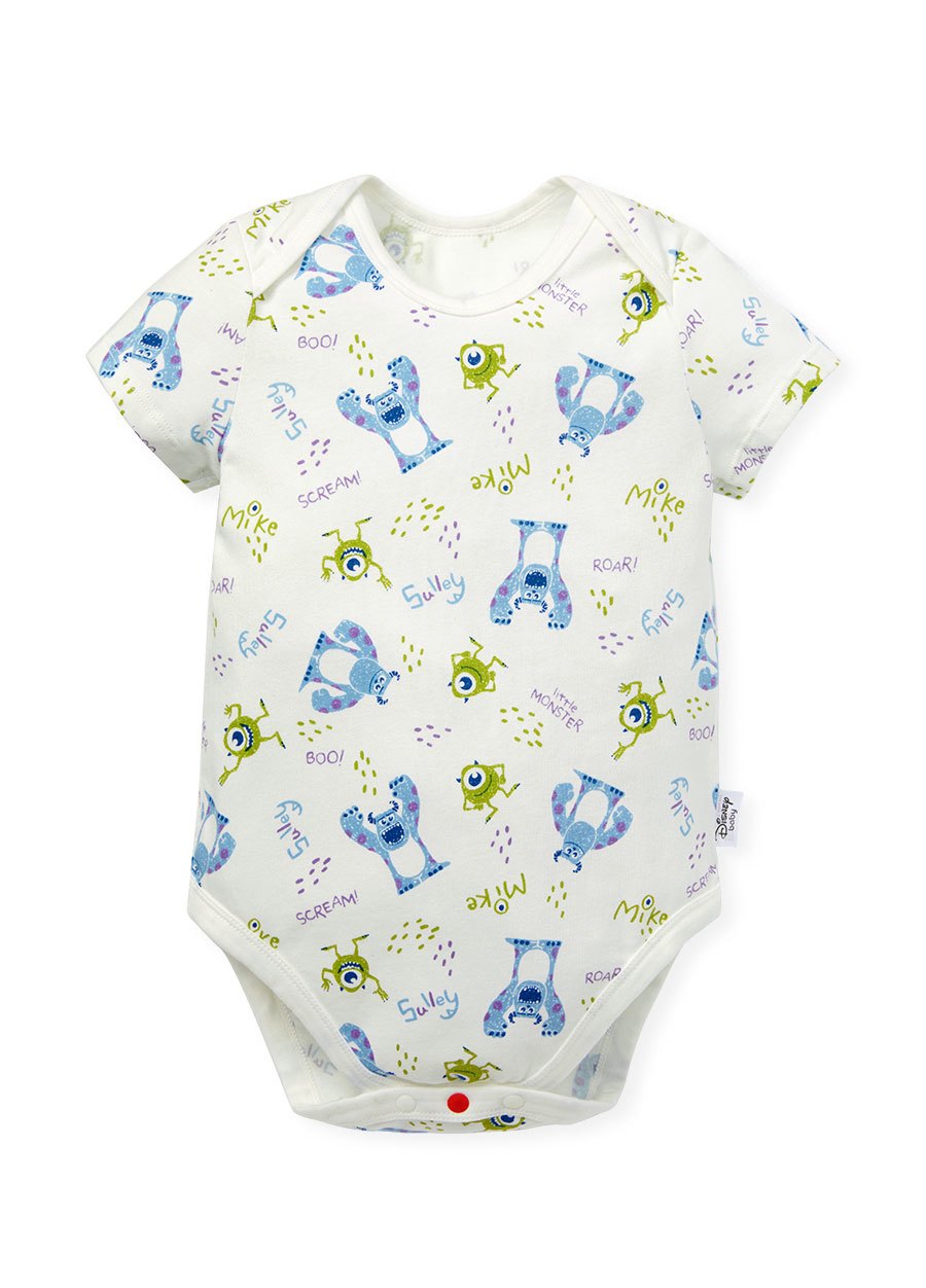 BABY Q彈棉質包屁衣(2入)-怪獸大學