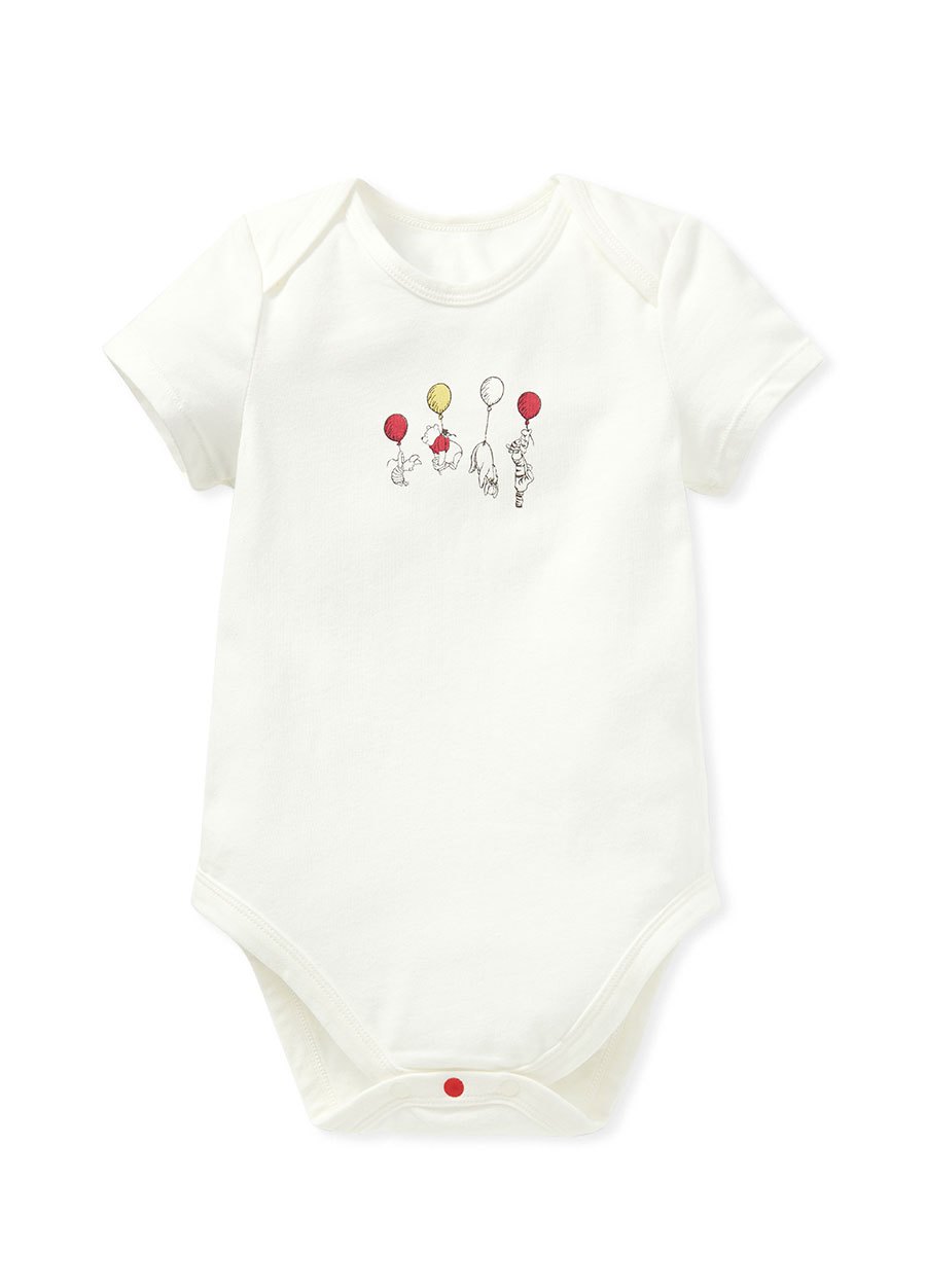 BABY Q彈棉質包屁衣(2入)-氣球維尼