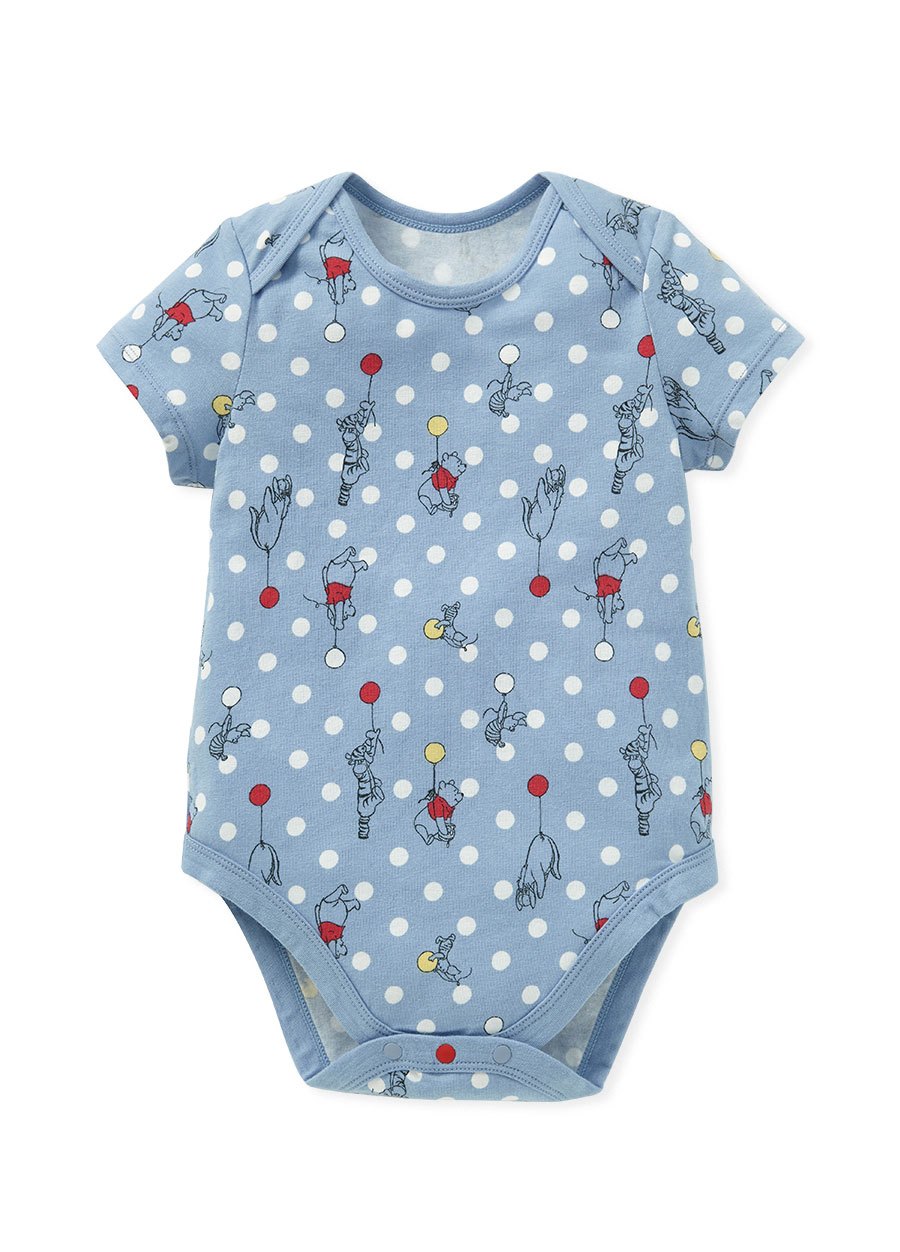 BABY Q彈棉質包屁衣(2入)-氣球維尼