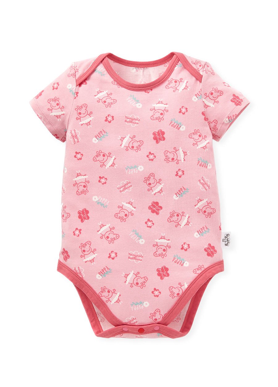 BABY Q彈棉質包屁衣(2入)-跳舞佩佩豬