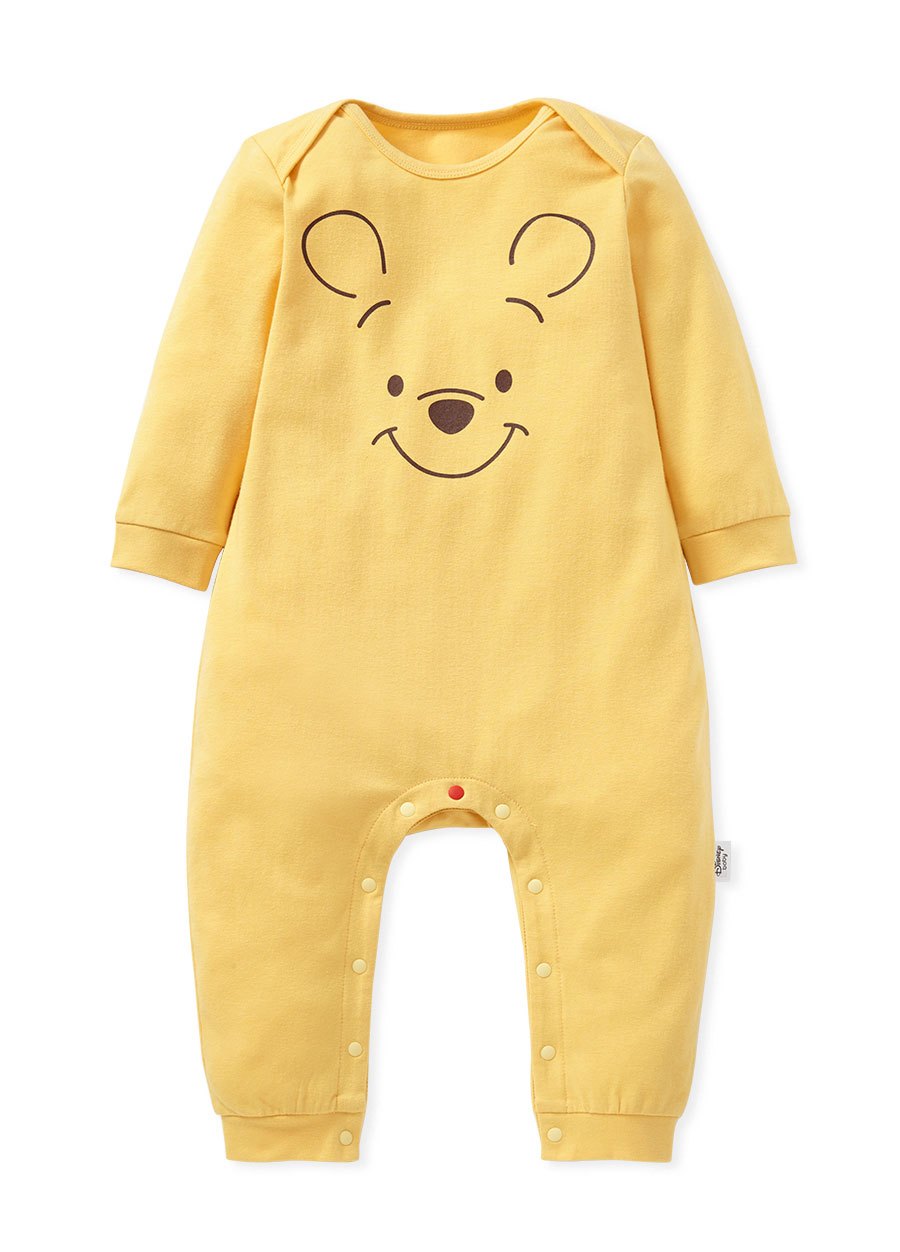 BABY迪士尼蓄熱保溫長袖連身衣-維尼