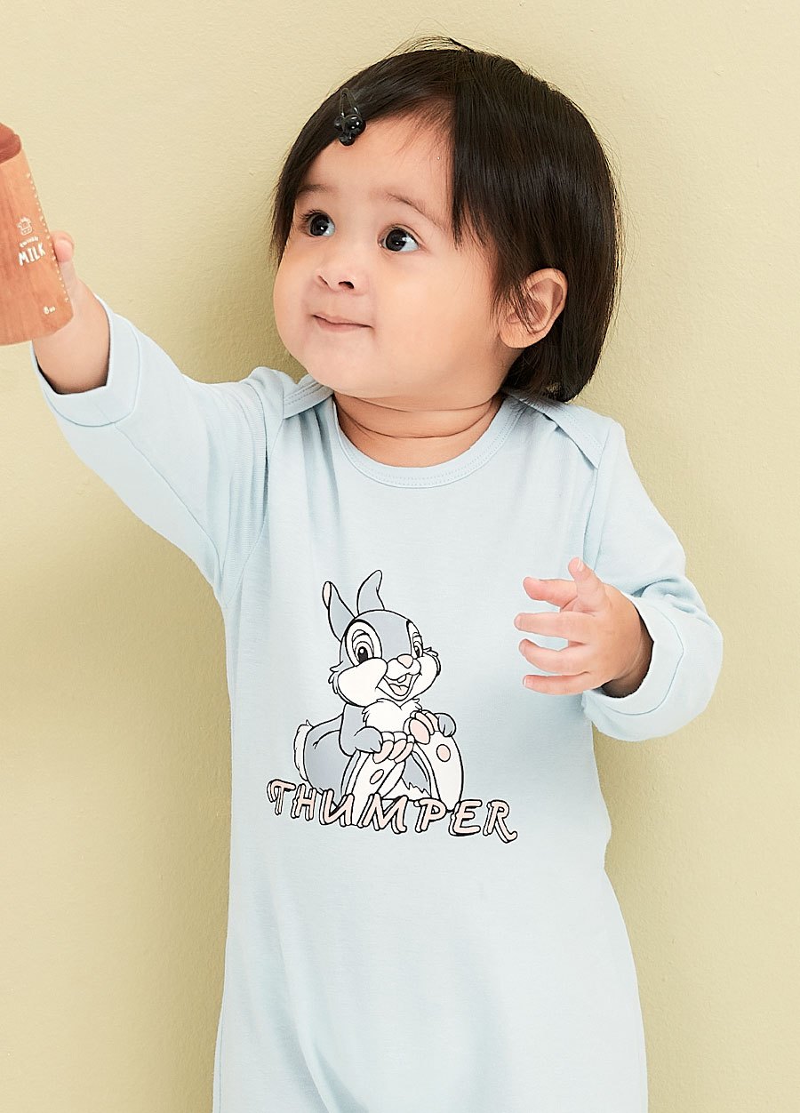BABY迪士尼蓄熱保溫長袖連身衣-桑普兔