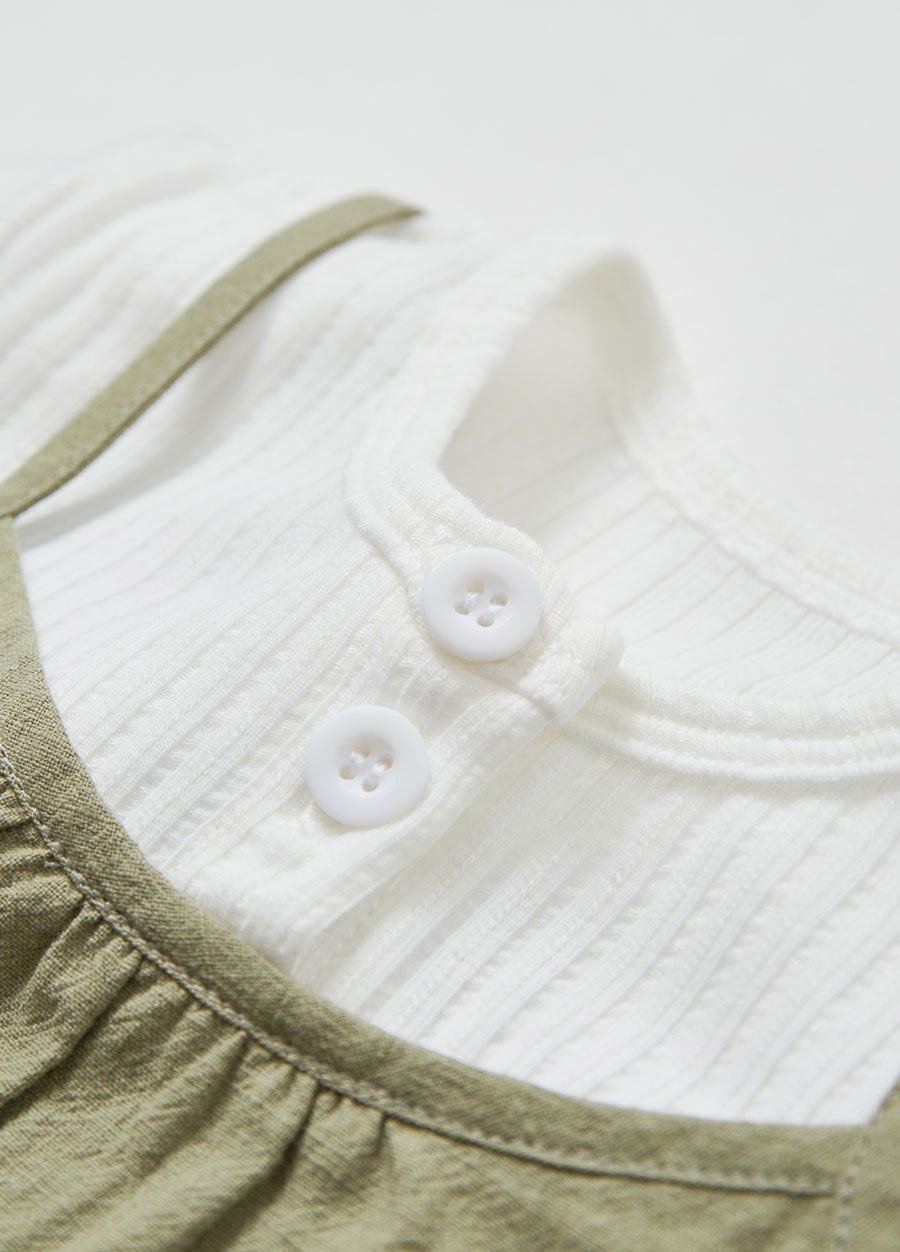 BABY假兩件連身包屁衣