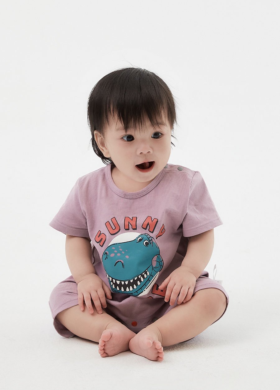 BABY迪士尼棉質連身包屁衣-抱抱龍
