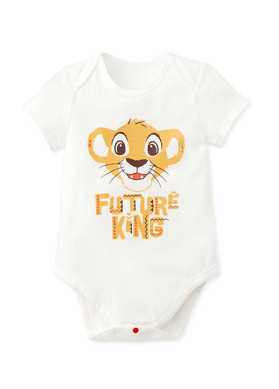 BABY迪士尼Q彈棉質包屁衣-獅子王