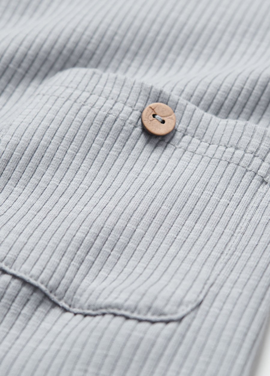 BABY坑條連身包屁衣