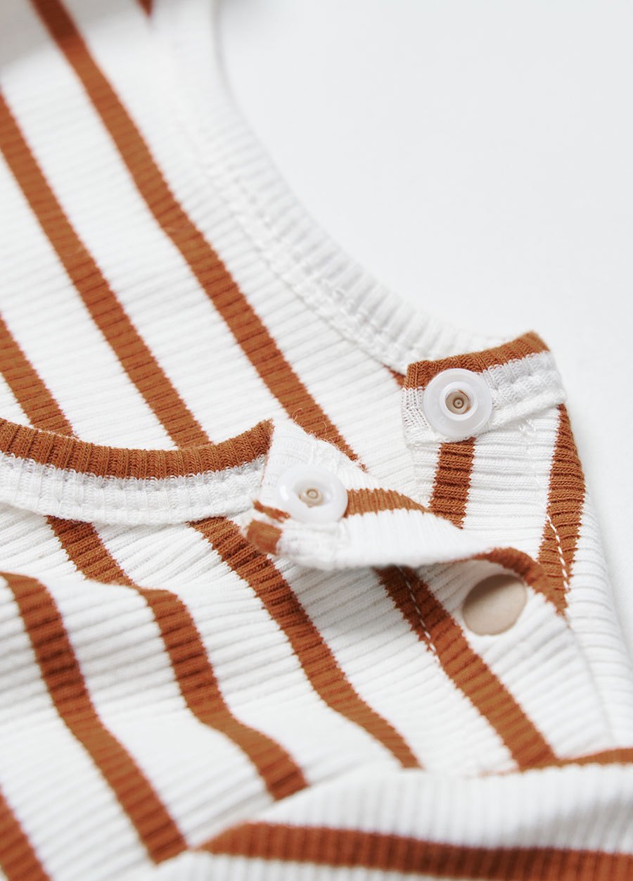 BABY 假兩件剪接連身包屁衣