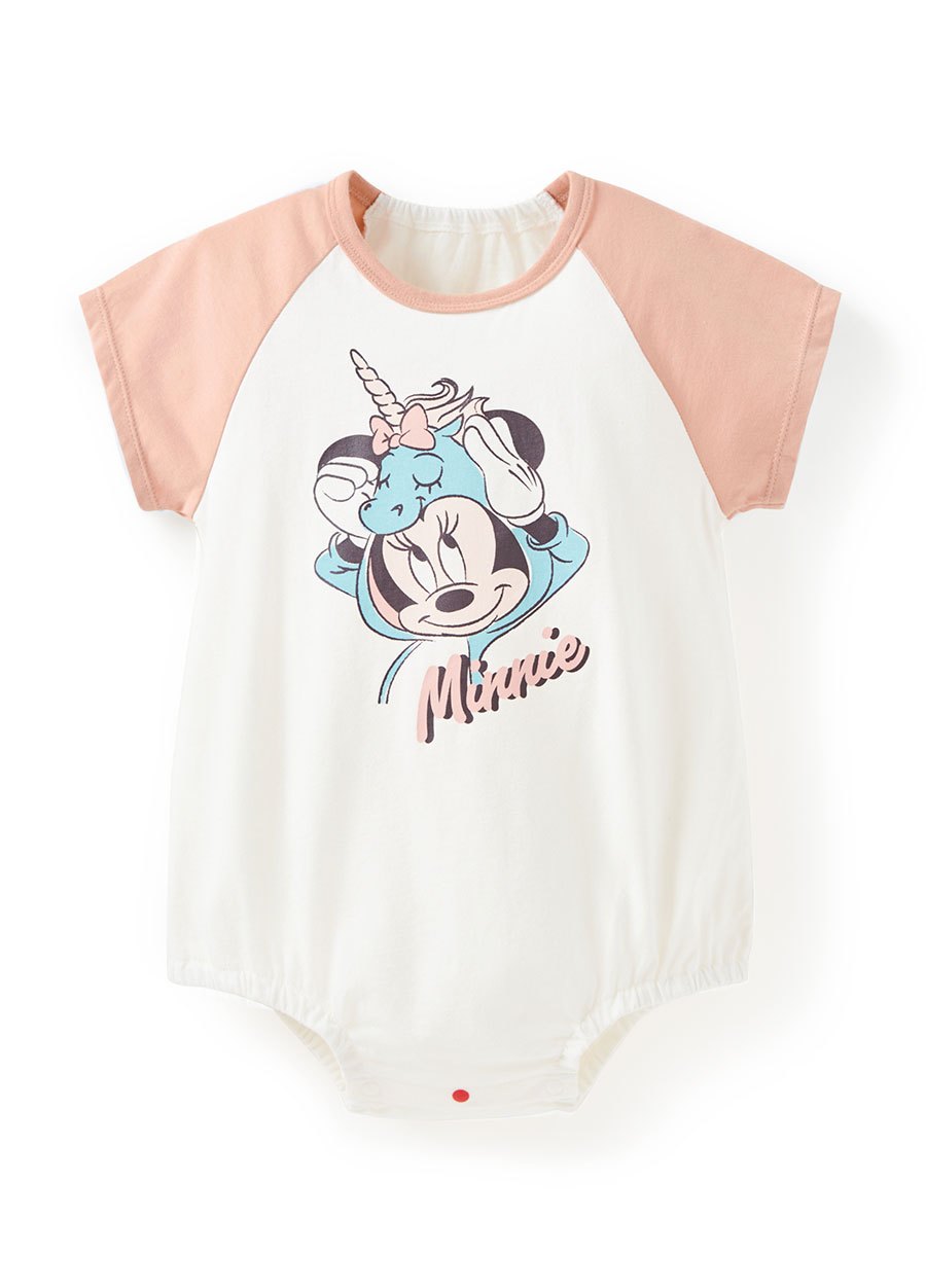 BABY迪士尼棉質拉克蘭寬鬆包屁衣-獨角獸米妮