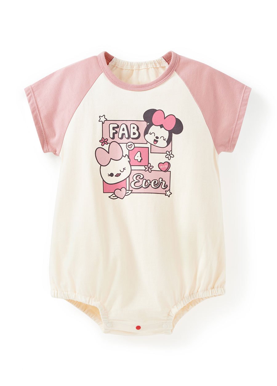 BABY迪士尼棉質拉克蘭寬鬆包屁衣-米妮與黛西