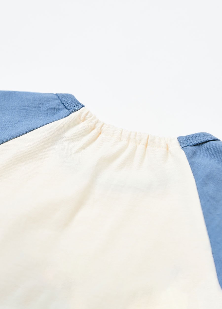 BABY 迪士尼棉質拉克蘭寬鬆包屁衣-史迪奇