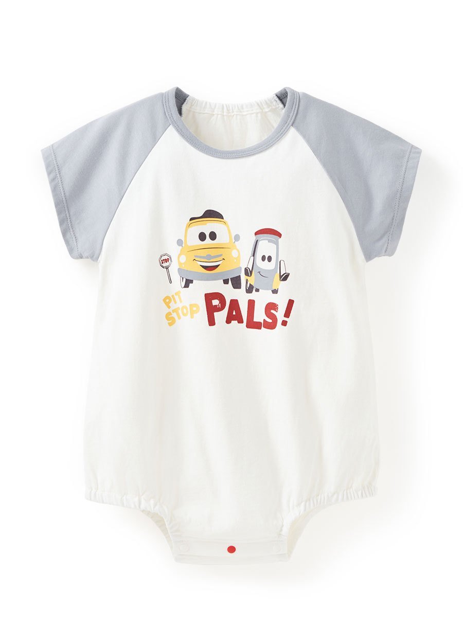 BABY 迪士尼棉質拉克蘭寬鬆包屁衣-汽車總動員