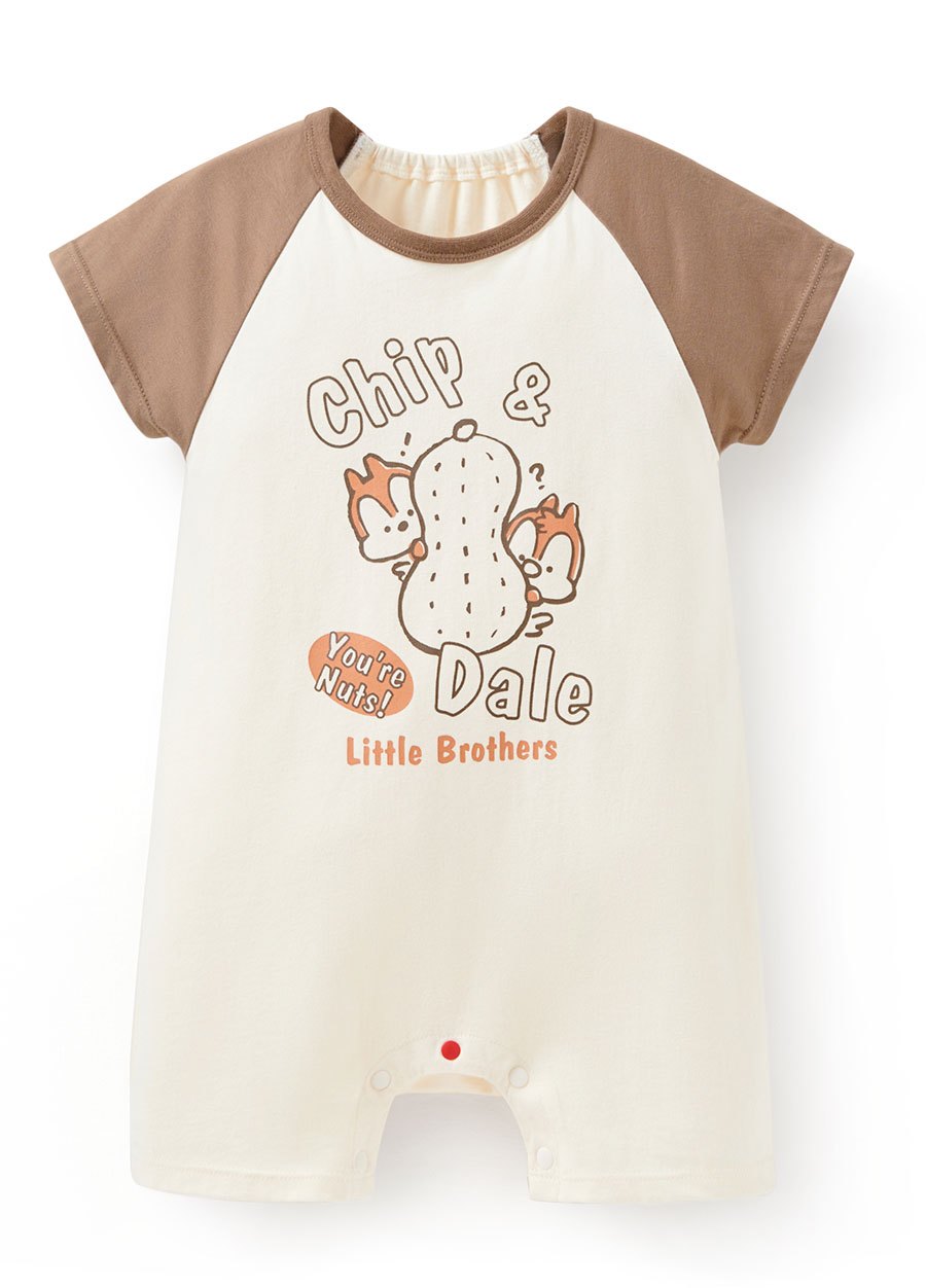 BABY迪士尼棉質拉克蘭連身包屁衣-奇奇蒂蒂