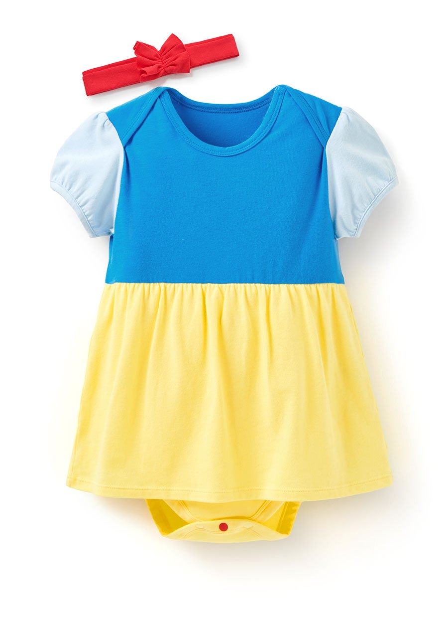 BABY迪士尼白雪公主造型包屁洋裝(附髮帶)