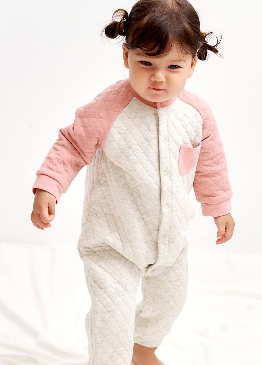 BABY鋪棉長袖連身衣