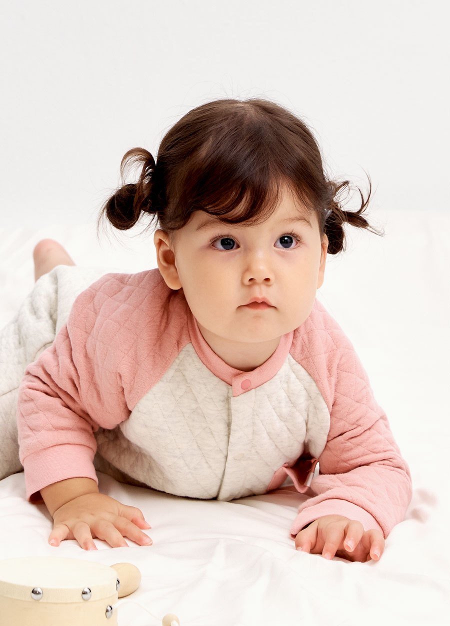 BABY鋪棉長袖連身衣