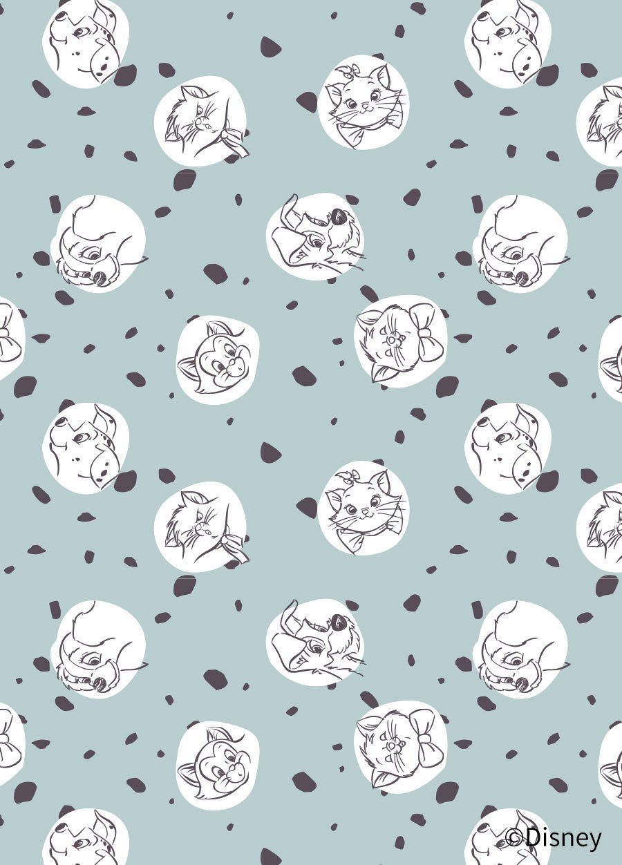 BABY迪士尼Q彈棉質長袖包屁衣-點點貓狗