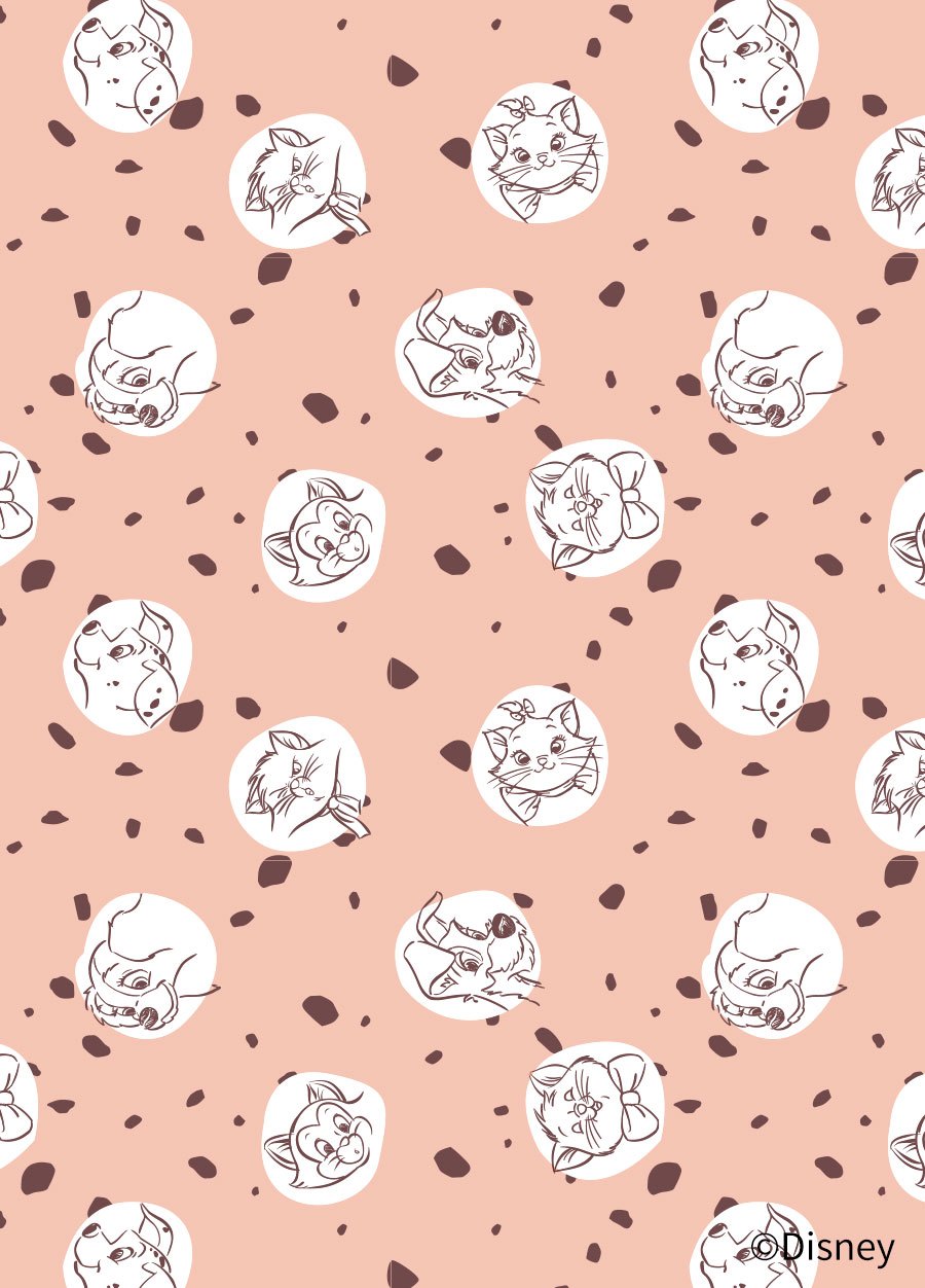 BABY迪士尼Q彈棉質長袖包屁衣-點點貓狗