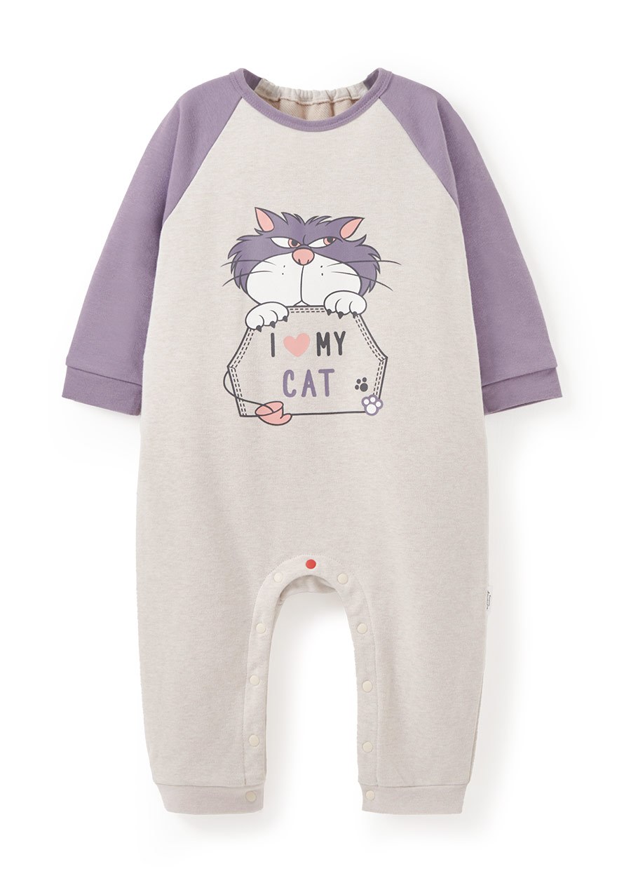 BABY迪士尼毛圈長袖連身衣-魯斯佛