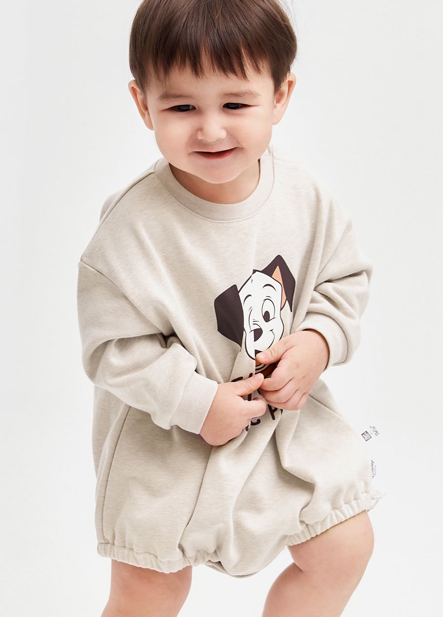 BABY迪士尼毛圈寬鬆包屁衣-101忠狗