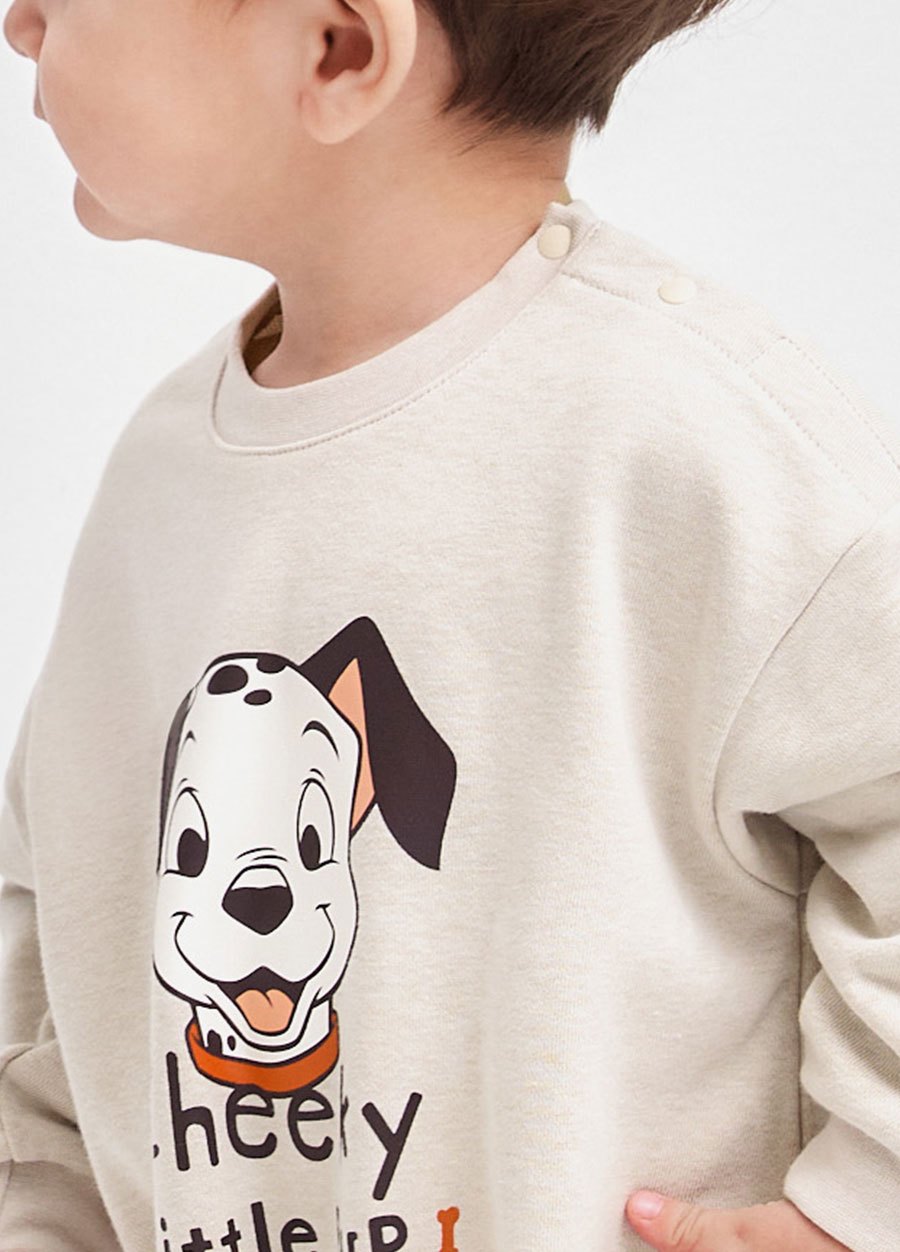 BABY迪士尼毛圈寬鬆包屁衣-101忠狗