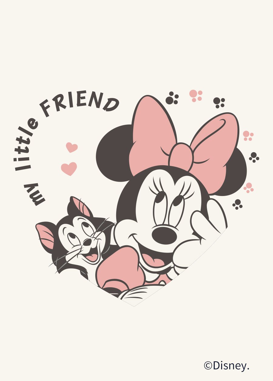 BABY迪士尼毛圈拉克蘭寬鬆包屁衣-米妮與貓