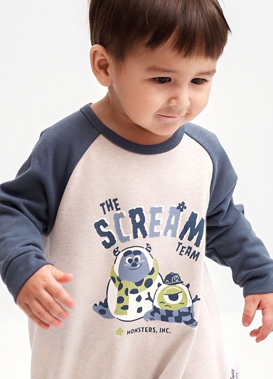 BABY迪士尼毛圈拉克蘭寬鬆包屁衣-怪獸電力公司