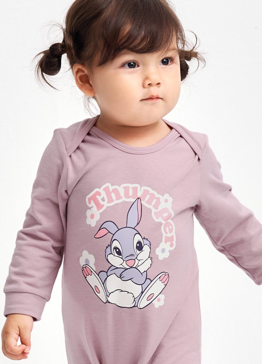 BABY迪士尼蓄熱保溫長袖連身衣-桑普兔